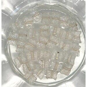 30pcs Beads for Jewelry Making Pressed Glass Butterfly Beads #22234 LAST ONE